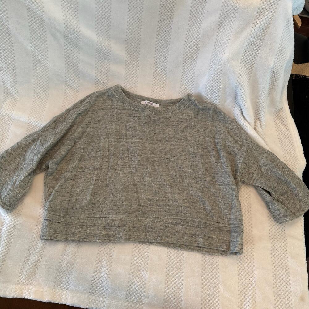 derek lam 10 crosby cropped French terry top size 2